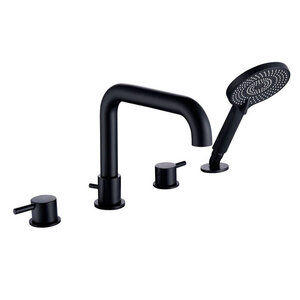 Изображение товара Смеситель на борт ванны Caprigo Don черный однорычажный 25.1 см