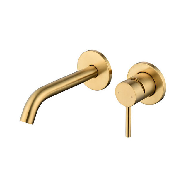 Изображение товара Смеситель для раковины встраиваемый золото матовое Caprigo Don 53-027-BRG