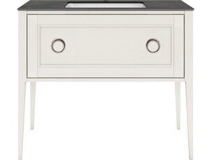 Изображение товара Тумба под раковину Kerama Marazzi Plaza Classic Neo 100 см, напольная, ящик 1+1, цвет белый матовый, PL.CN.100.1+1.WHT.M