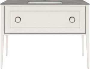 Изображение товара Тумба под раковину Kerama Marazzi Plaza Classic Neo 120 см, напольная, цвет белый матовый, PL.CN.120.1WHT.M