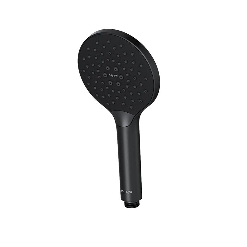 Изображение товара Душевая лейка Am.Pm Like F0280022 черная с 3 режимами, функция Rub&Clean