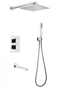 Изображение товара Душевая система Abber Daheim AF8250, термостат, излив, верхний душ, душевая лейка, хром