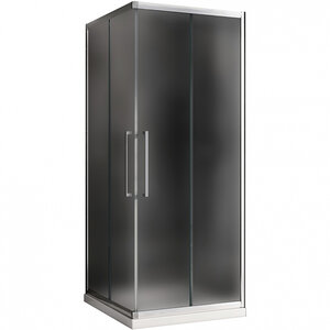 Изображение товара Душевой уголок Abber Schwarzer Diamant, 90 х 90 см, стекло матовый, профиль хром, AG02090MH