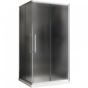 Изображение товара Душевой уголок Abber Schwarzer Diamant, 120 х 80 см, стекло матовое, профиль хром, AG02128MH