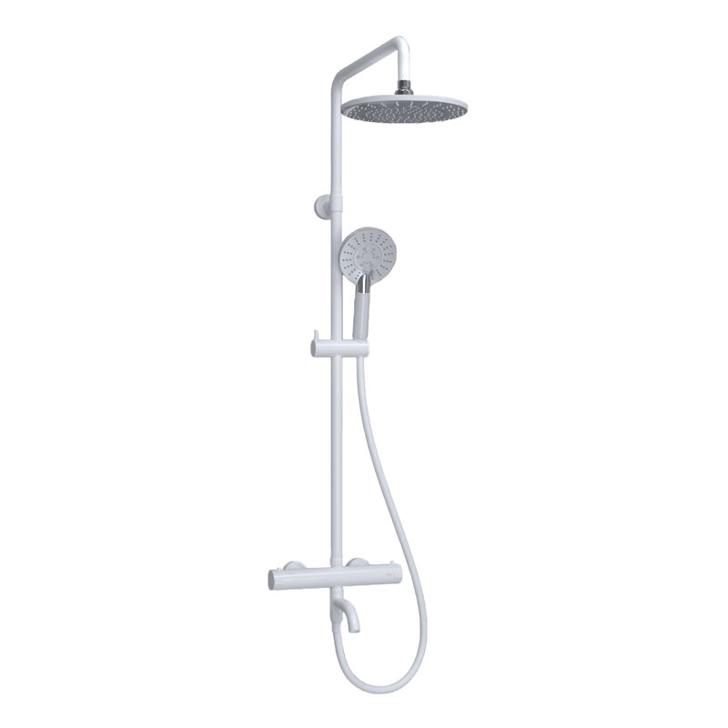 Изображение товара Душевая система WasserKRAFT A188.067.058WM Thermo белый матовый термостат