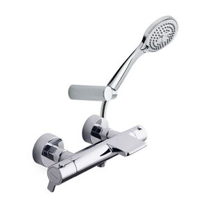 Изображение товара Смеситель Ramonsoler Blautherm 943901T3 для ванны и душа, термостатический, с душевым гарнитуром, цвет хром