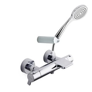 Изображение товара Смеситель Ramonsoler Blautherm 943901T1 для ванны и душа, термостатический, с душевым гарнитуром, цвет хром