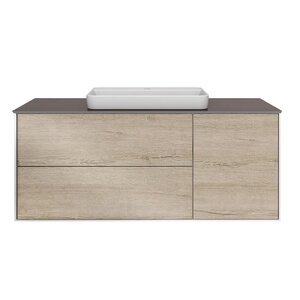 Изображение товара Тумба под раковину Kerama Marazzi Plaza Modern 120 см, подвесная, цвет дуб орегон, PLB.M.120.3.OAK.O