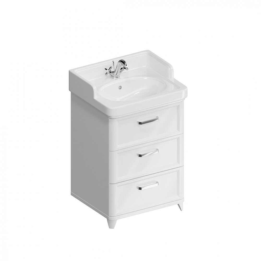 Изображение товара Тумба под раковину Kerama Marazzi Pompei/Помпеи 60 см, 3 ящика, белая, PO.N.60.3WHT Изображение товара Тумба под раковину Kerama Marazzi Pompei/Помпеи 60 см, 3 ящика, белая, PO.N.60.3WHT