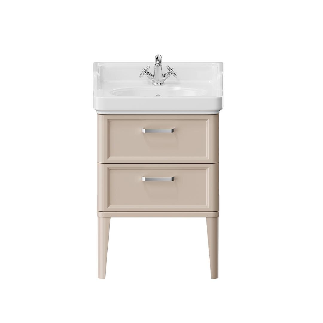 Изображение товара Тумба под раковину Kerama Marazzi Pompei/Помпеи 60 см, 2 ящика, цвет камео бежевый, PO.N.60.2CAM