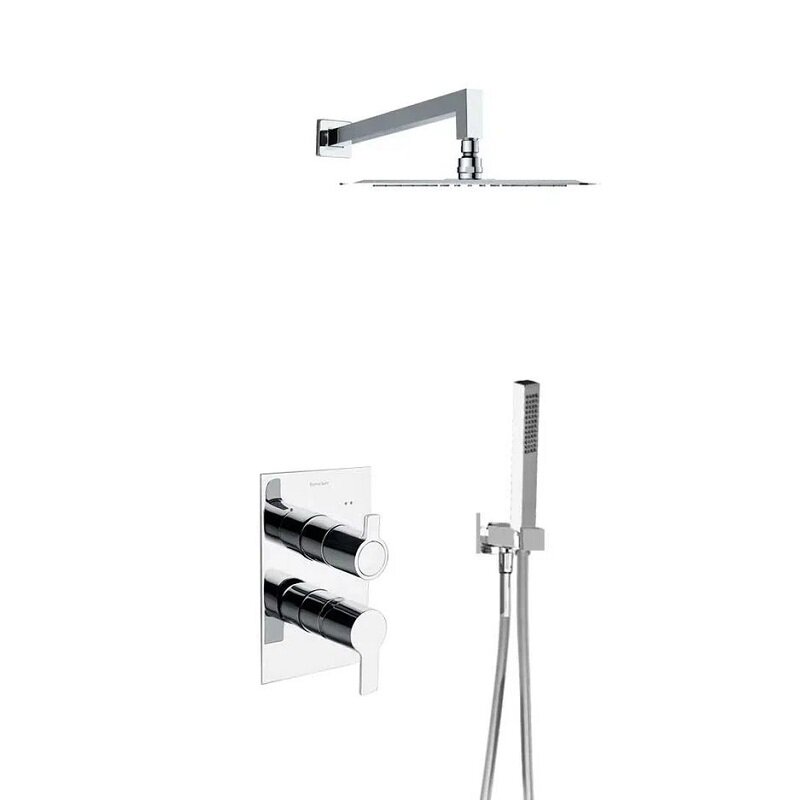 Изображение товара Душевая система Ramonsoler Blautherm 948712RPK225 с термостатом и квадратным изливом