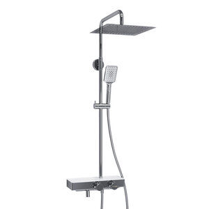 Изображение товара Современная душевая система WasserKRAFT A113.118.126.CH Thermo с термостатом и 3 функциями лейки