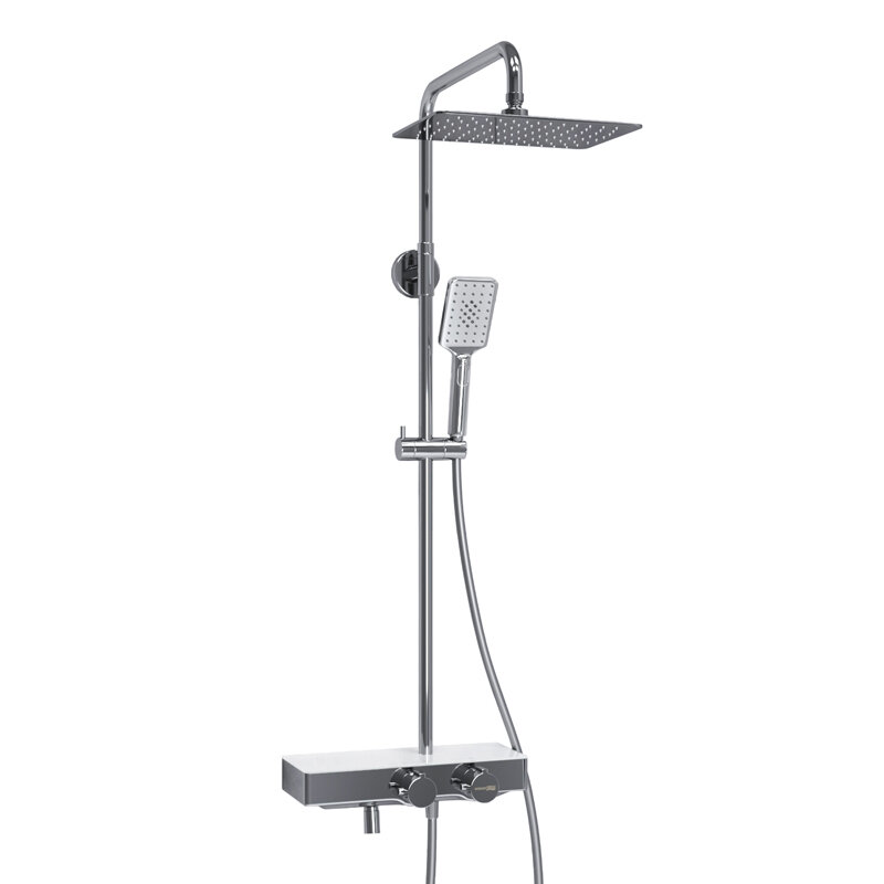 Изображение товара Душевая система WasserKRAFT, с изливом, цвет - хром, A113.069.126.CH Thermo