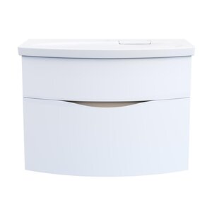 Изображение товара Тумба под раковину Kerama Marazzi Riva 80 см подвесная белая матовая