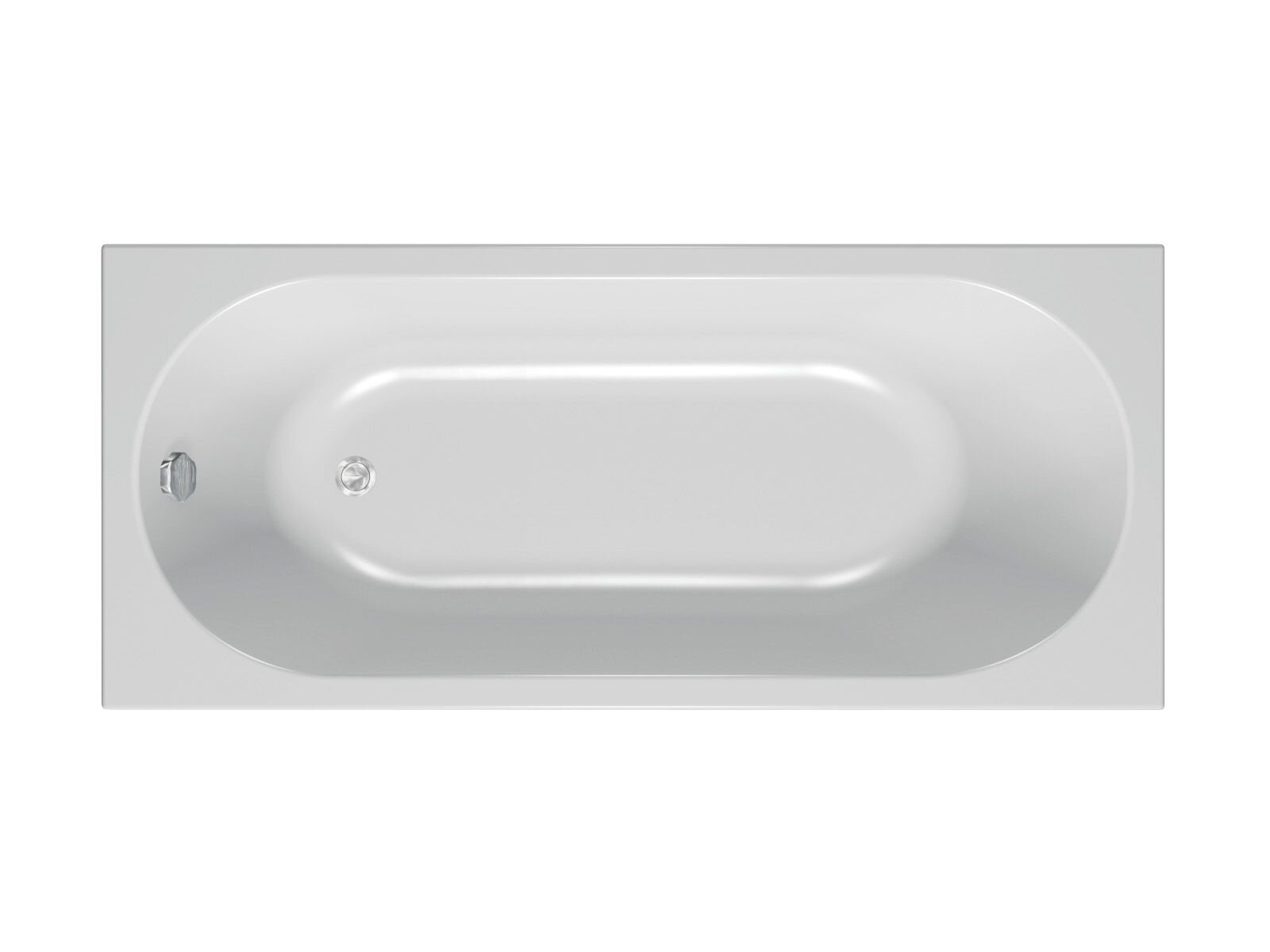 Изображение товара Акриловая ванна Kolpa-San Quat Tamia 150х70 см белая прямоугольная