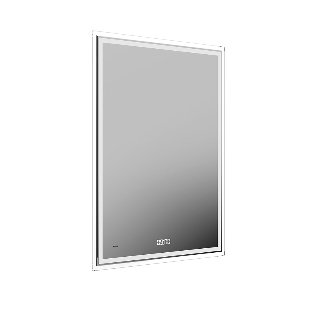 Изображение товара Зеркало Kerama Marazzi Tecno с подсветкой 60 см, с антизапотеванием и часами