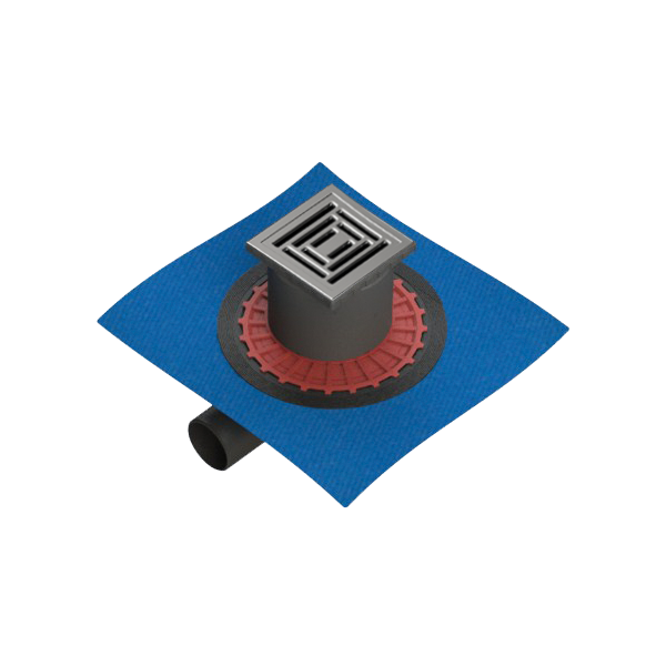 Изображение товара Душевой трап Vitra Square 10x10 см со встроенной гидроизоляцией и матовым покрытием