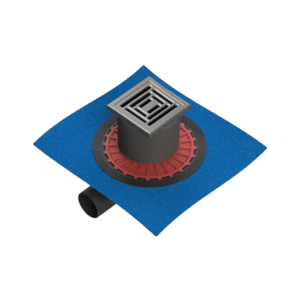 Изображение товара Душевой трап Vitra Square 15 х 15 см SC800, с гидроизоляцией, горизонтальный, хром матовый, 59980106000