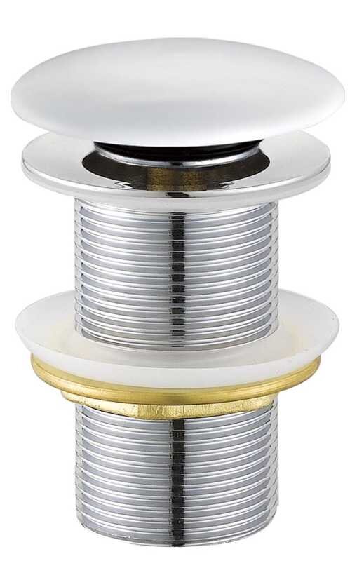 Изображение товара Донный клапан Cezares с системой клик-клак, белый глянцевый, без перелива