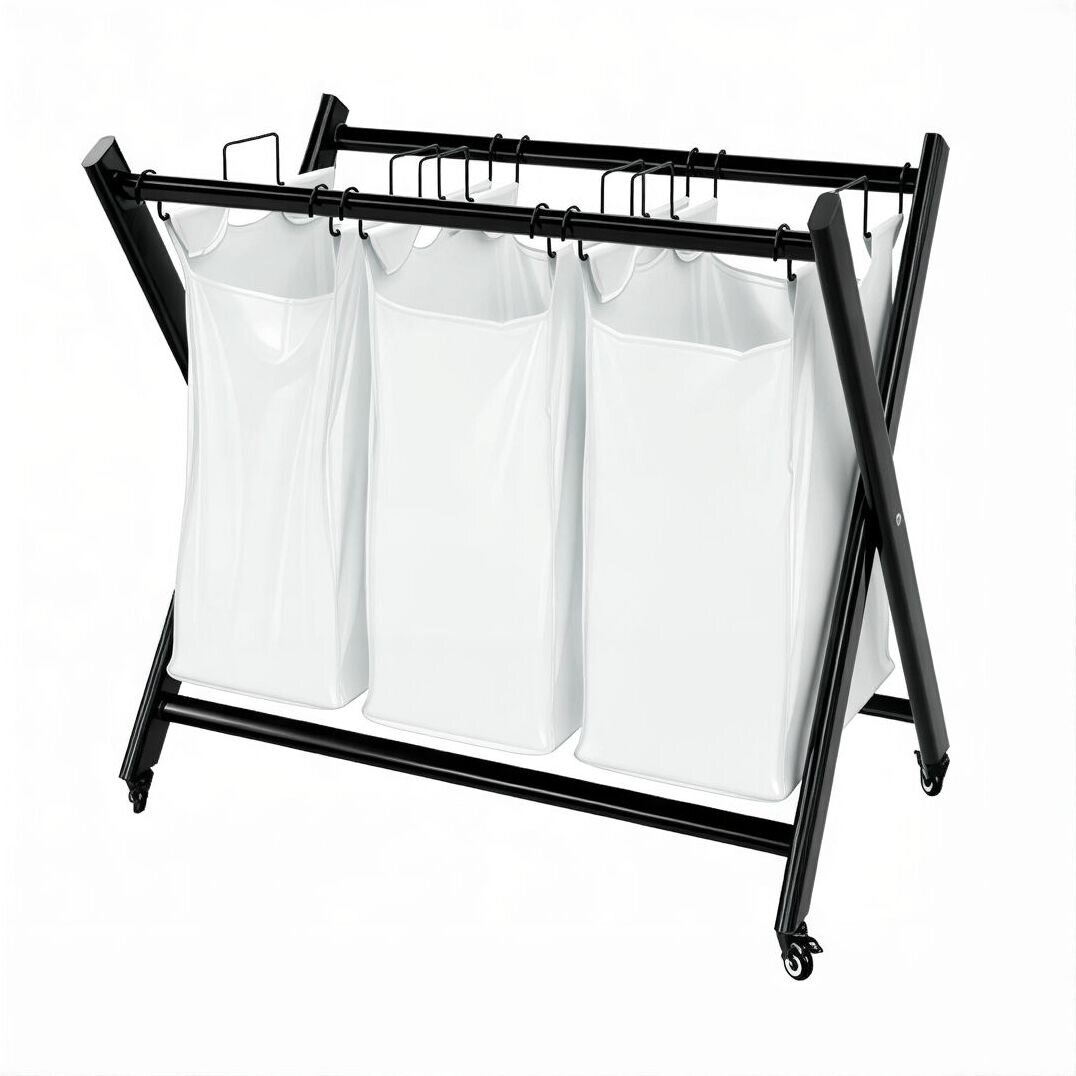 Изображение товара Корзина для белья WasserKraft Naab WB-860-L, 79 х 46.5 х 72 см, белый/черный Изображение товара Корзина для белья WasserKraft Naab WB-860-L, 79 х 46.5 х 72 см, белый/черный