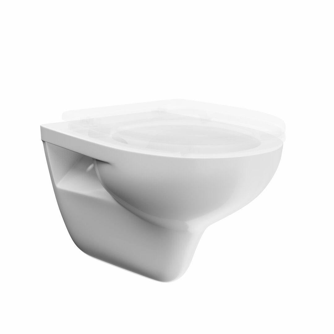 Изображение товара Подвесной безободковый унитаз Kerama Marazzi, белый, каскадный слив