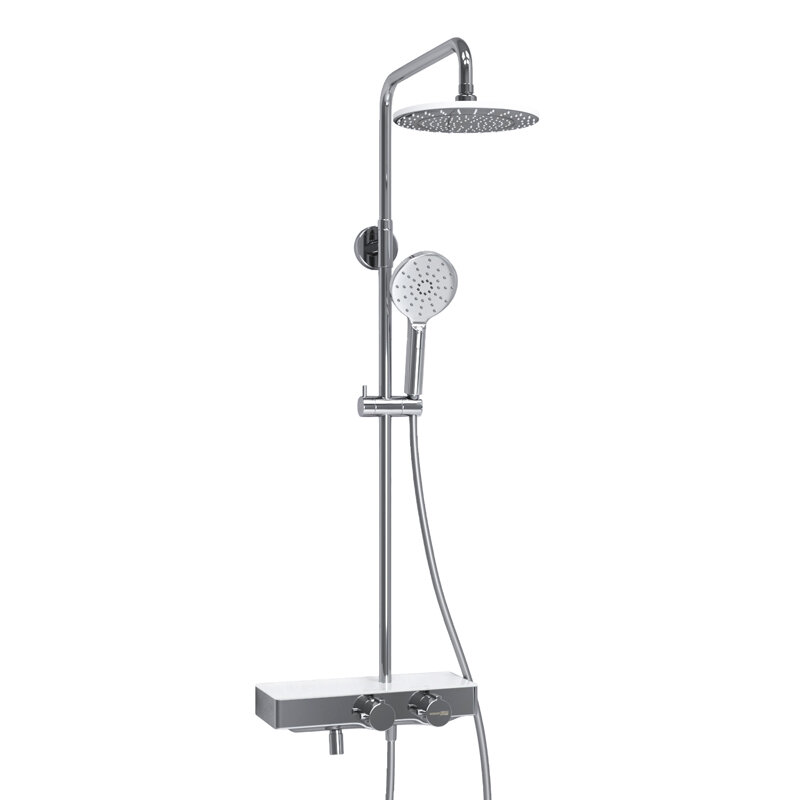 Изображение товара Душевая система WasserKRAFT A113.067.127.CH Thermo с изливом хром