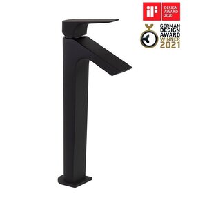 Изображение товара Смеситель Ramonsoler Urban Chic 211001NM для раковины, с каскадным изливом, цвет черный матовый