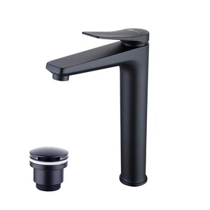 Изображение товара Смеситель для раковины Lemark Bronx LM3709BL, с донным клапаном, черный