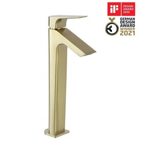 Изображение товара Смеситель Ramonsoler Urban Chic 211001OC для раковины, с каскадным изливом, цвет золото Изображение товара Смеситель Ramonsoler Urban Chic 211001OC для раковины, с каскадным изливом, цвет золото