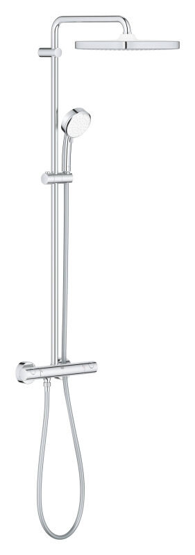 Изображение товара Душевая система Grohe Tempesta Cosmopolitan 250 с термостатом для душа, хром, 26689000 Изображение товара Душевая система Grohe Tempesta Cosmopolitan 250 с термостатом для душа, хром, 26689000