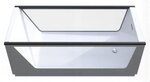 Ванна Aima Design Neo 170 x 75 см, 2 стекла принт бетон, отдельностоящая, белый, 01нео1775с2 - фото 1