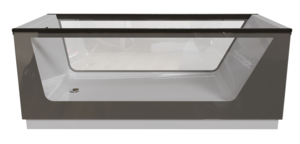 Изображение товара Ванна Aima Design Neo 170 x 75 см, 2 стекла серое матовое, отдельностоящая, белый, 01нео1775с2с