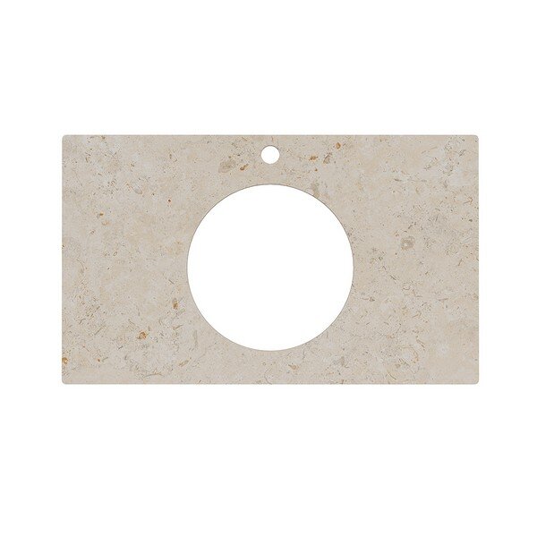 Изображение товара Столешница для накладных раковин Kerama Marazzi Plaza 80 см Про Лаймстоун АТ бежевый