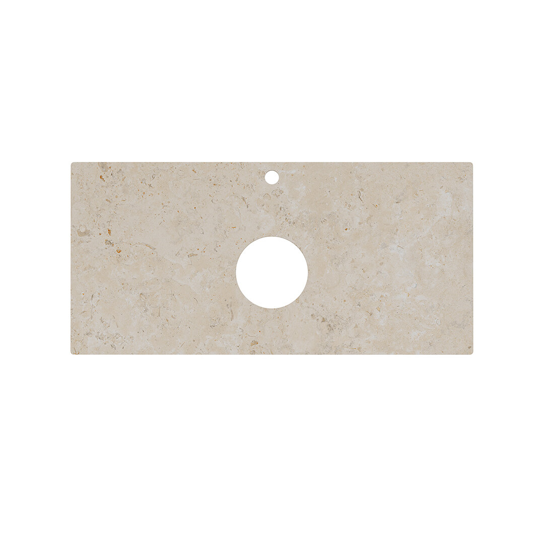 Изображение товара Столешница для накладных раковин Kerama Marazzi Plaza 100 см Про Лаймстоун АТ бежевый темный, PL1.DD590500R.100