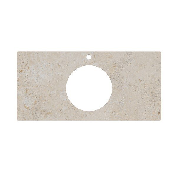 Изображение товара Столешница для накладных раковин Kerama Marazzi Plaza 100 см Про Лаймстоун АТ бежевый темный