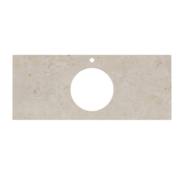 Изображение товара Столешница Kerama Marazzi Plaza 120 см Про Лаймстоун АТ бежевый тёмный для раковин
