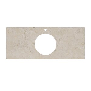 Изображение товара Столешница Kerama Marazzi Plaza 120 см Про Лаймстоун АТ бежевый тёмный для раковин