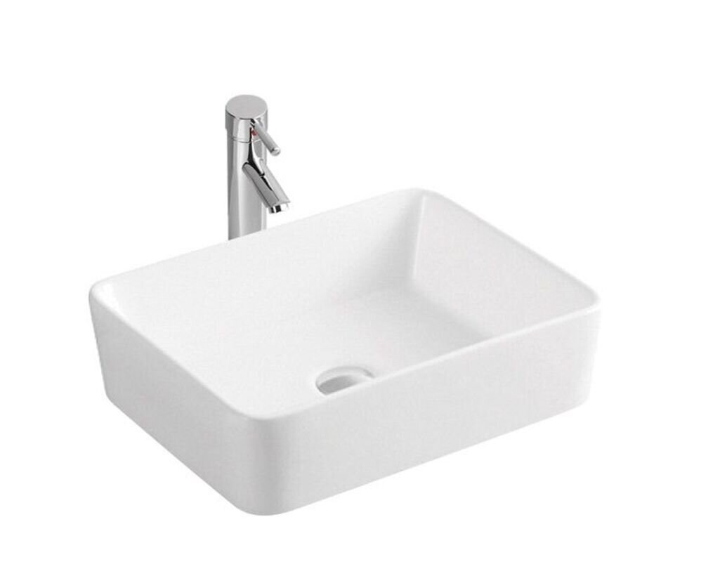 Изображение товара Раковина SinteSi 48х37 см, накладная, белая, стильная и надежная