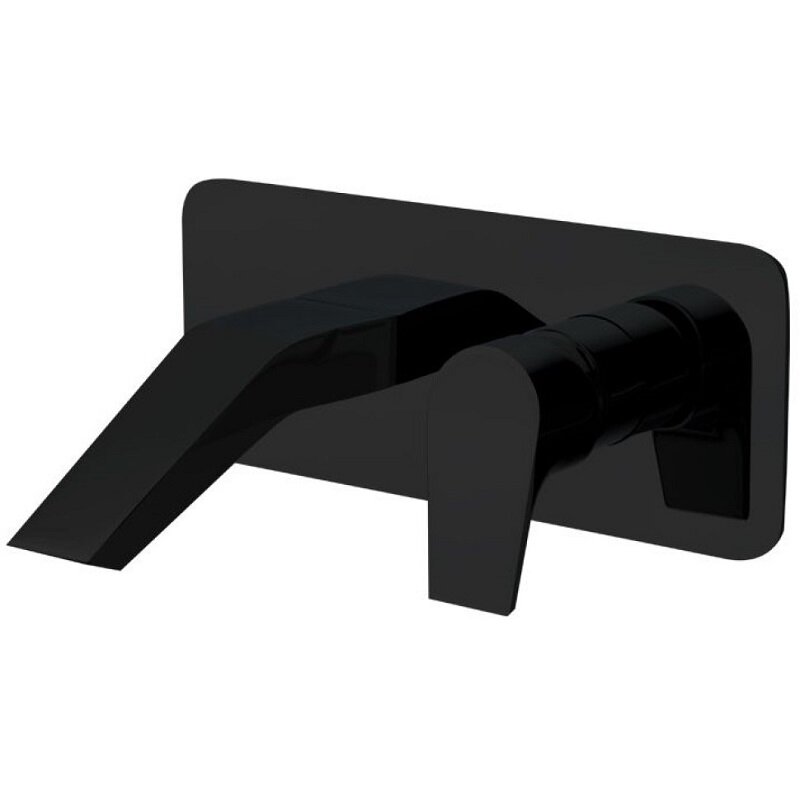 Изображение товара Смеситель Ramonsoler Urban Chic 212001NM для раковины, настенный, цвет черный матовый