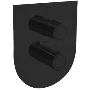 Изображение товара Смеситель Ramonsoler Urban Chic 212411SNM для душа, термостатический, на 1 потребителя, цвет черный матовый