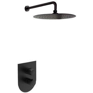 Изображение товара Душевая система Ramonsoler Urban Chic K2124012NM для душа, термостатическая, цвет черный матовый
