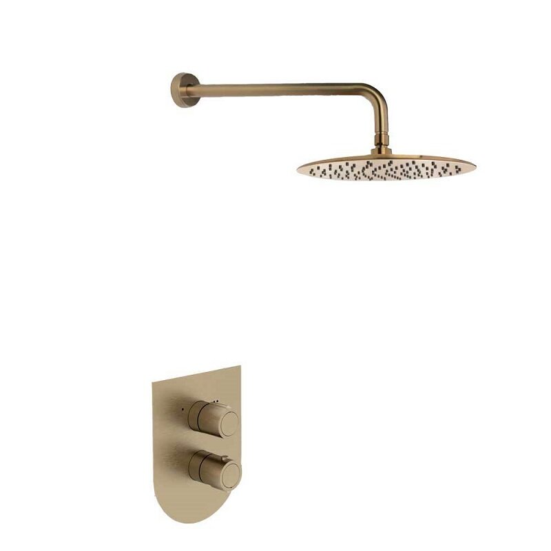 Изображение товара Душевая система Ramonsoler Urban Chic термостатическая золото K2124012OCC