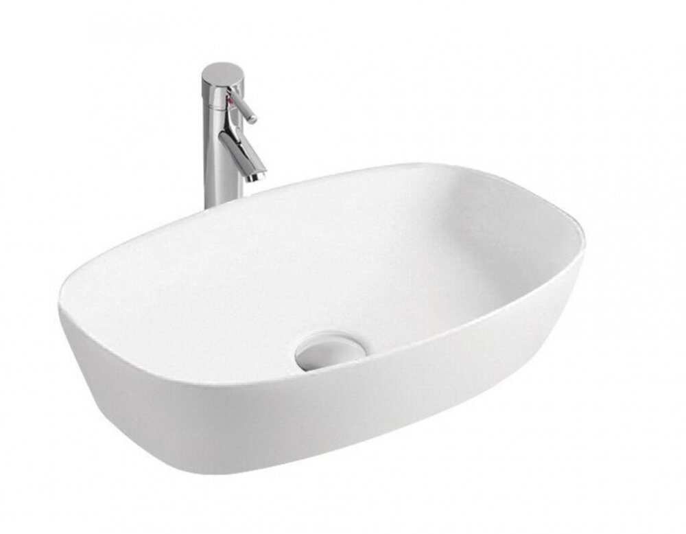 Изображение товара Накладная раковина SinteSi 60 х 39 см, белая, из фарфора