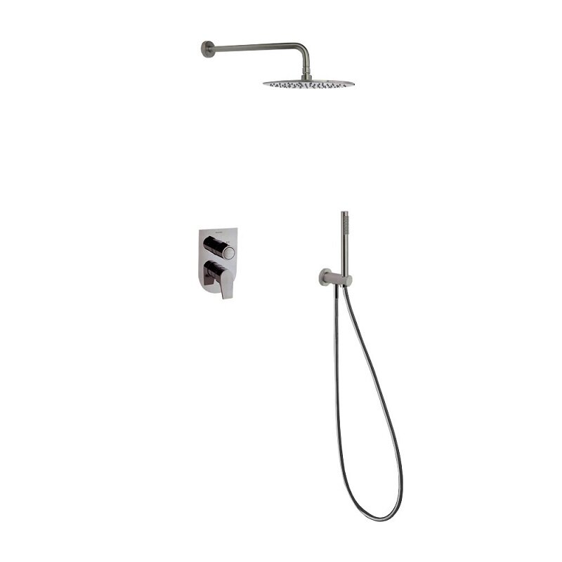 Изображение товара Душевая система Ramonsoler Urban Chic K2115021NC для душа, с душевым гарнитуром, цвет никель