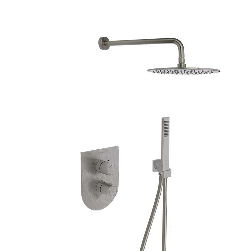 Изображение товара Душевая система Ramonsoler Urban Chic K2187011NC для душа, термостатическая, с душевым гарнитуром, цвет никель Изображение товара Душевая система Ramonsoler Urban Chic K2187011NC для душа, термостатическая, с душевым гарнитуром, цвет никель