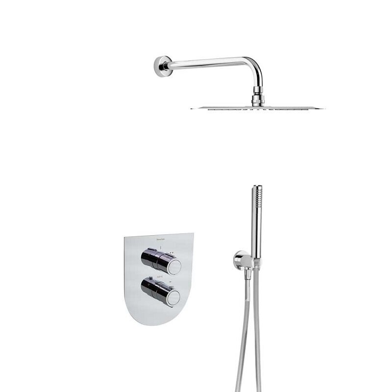 Изображение товара Душевая система Ramonsoler Urban Chic K2187011 для душа, термостатическая, с душевым гарнитуром, цвет хром Изображение товара Душевая система Ramonsoler Urban Chic K2187011 для душа, термостатическая, с душевым гарнитуром, цвет хром