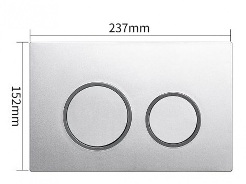 Изображение товара Клавиша смыва SinteSi хром двухрежимная для унитаза механическая SIN-FB-BRC-504