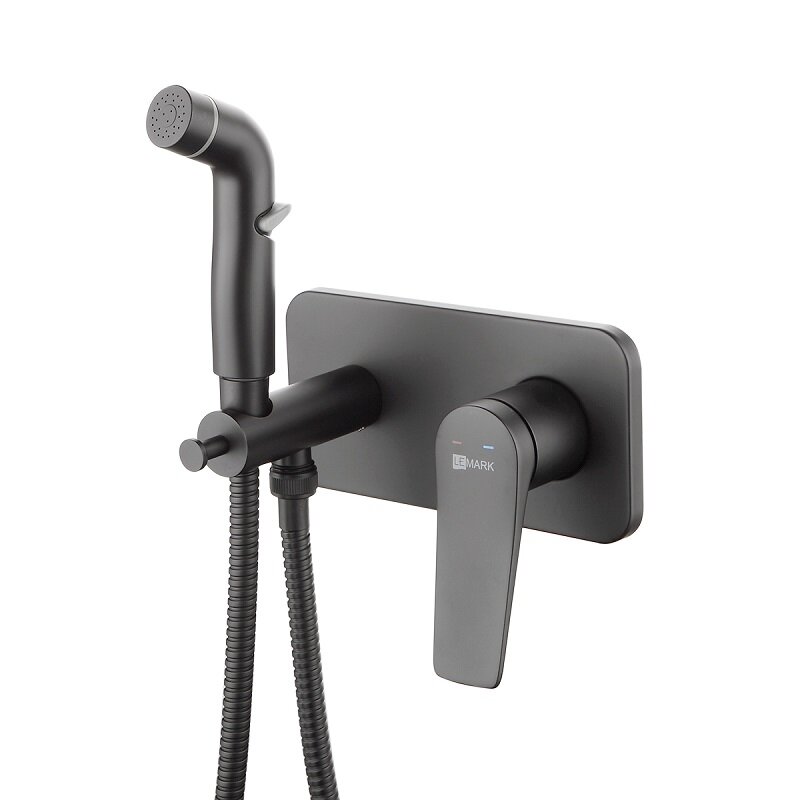 Изображение товара Гигиенический душ Lemark Bronx, LM3720BL, со смесителем, черный