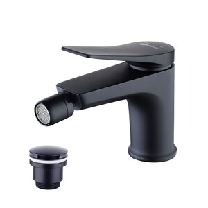 Изображение товара Смеситель для биде Lemark Bronx LM3708BL, с донным клапаном, черный