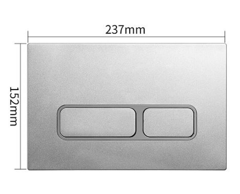 Изображение товара Клавиша смыва SinteSi хром матовая модель SIN-FB-BSC-503 для унитаза
